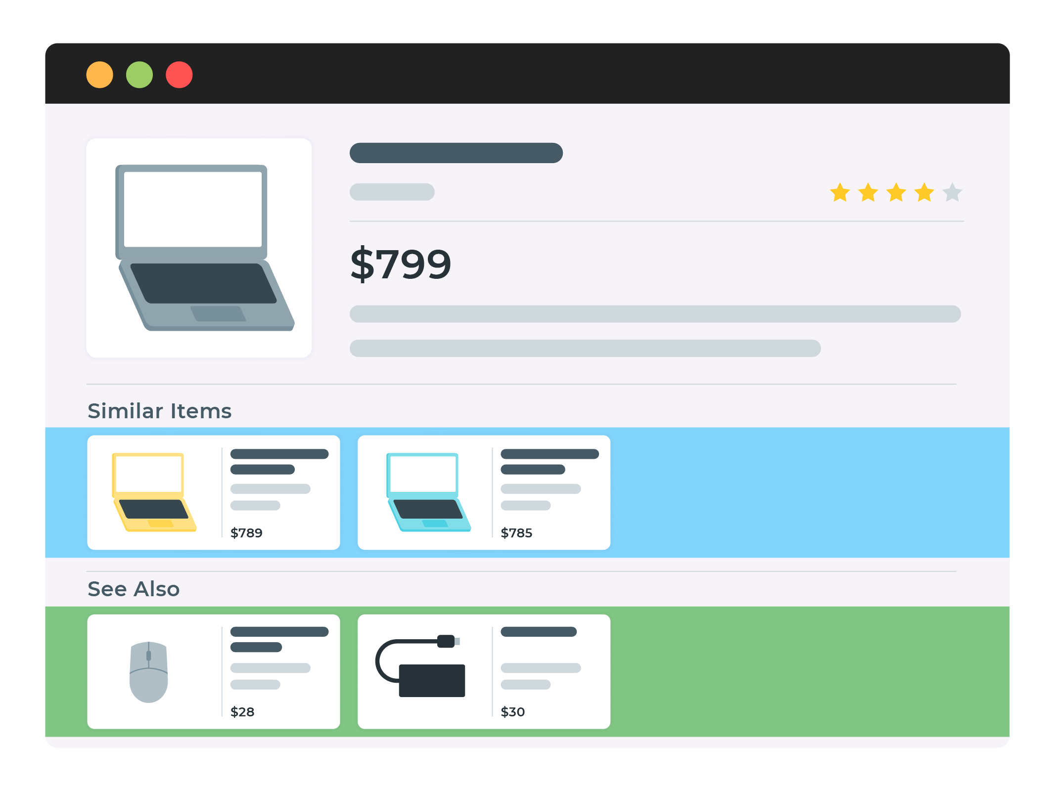 Product View: Similar products, See also